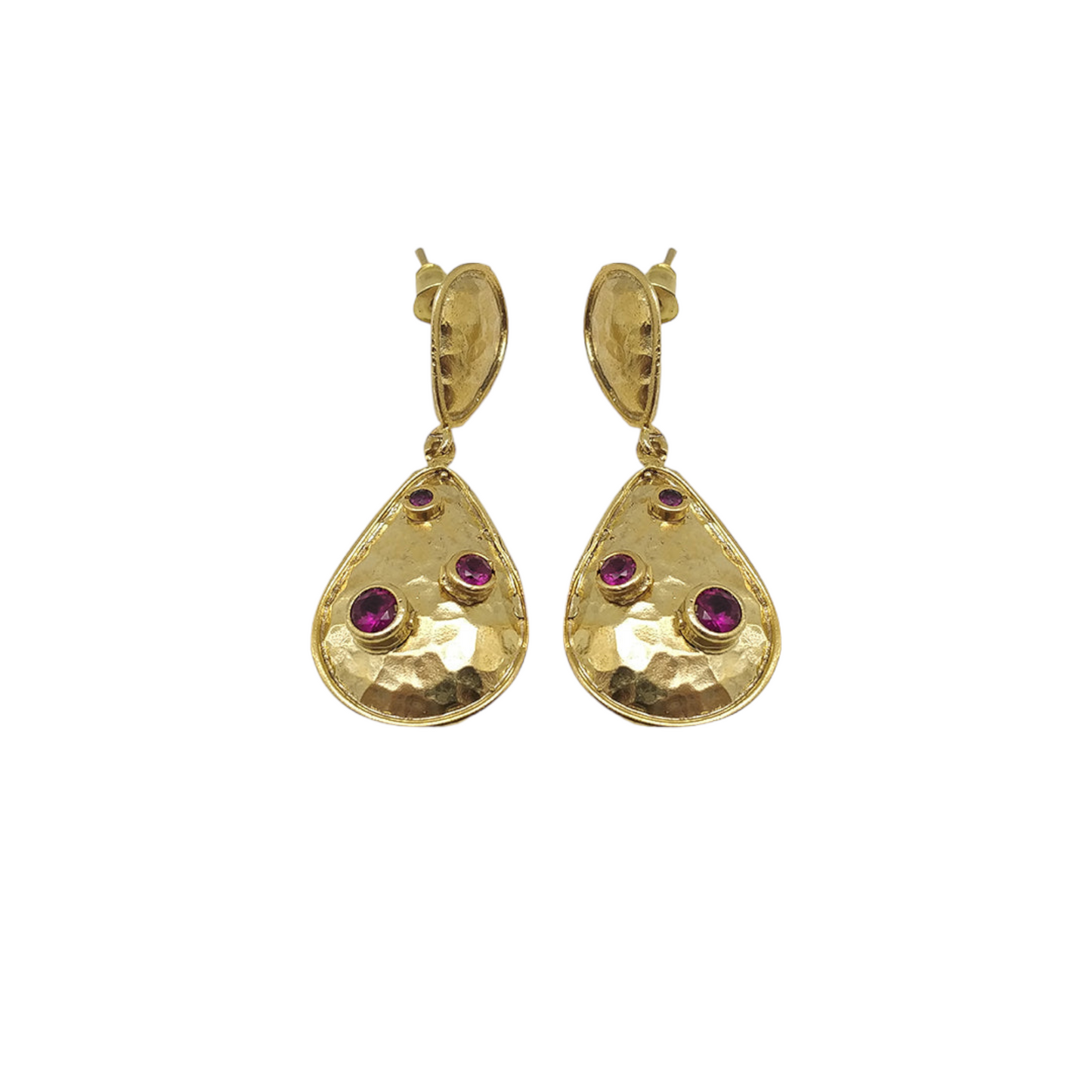 Aurora Tear Drop Gold Earrings - shopzeyzey