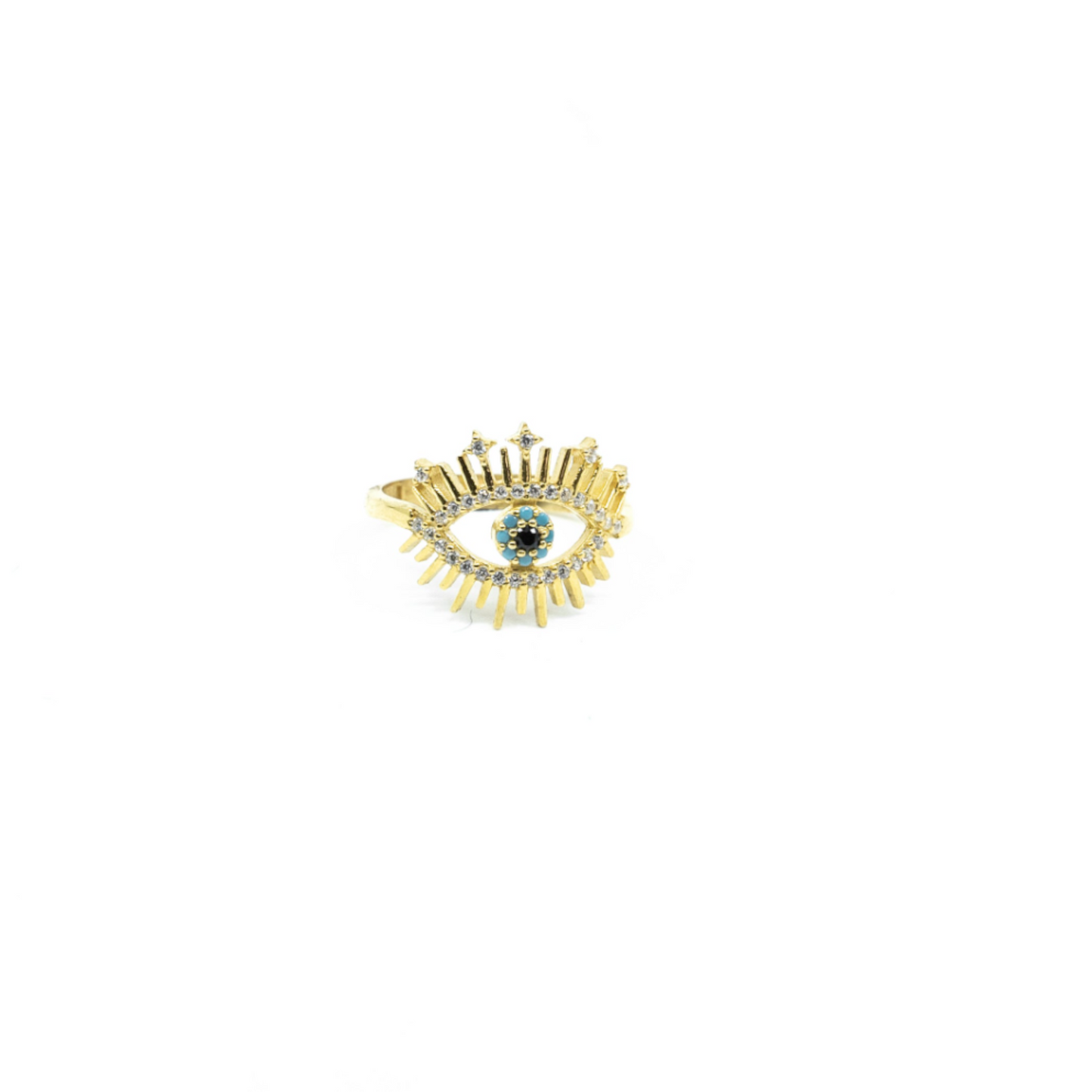 Evil Eye Gold Ring - shopzeyzey