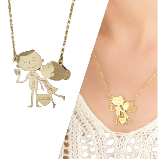 Couple Necklace - shopzeyzey
