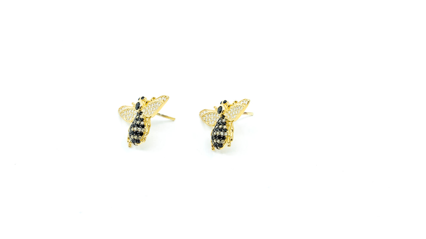 Gold Bumblebee Earring - shopzeyzey