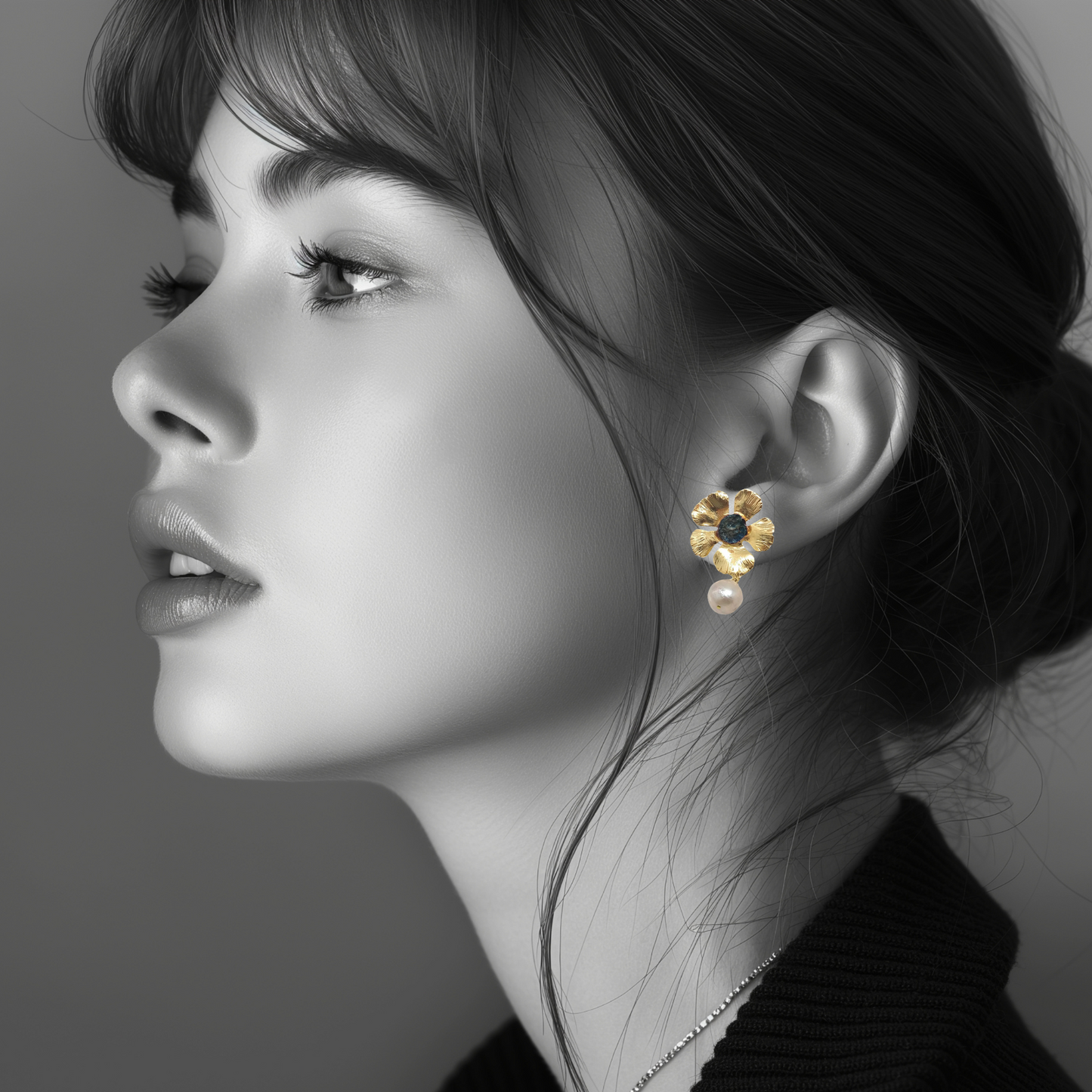 Timeless Elegance | Handmade Gold-Plated Pearl Earrings