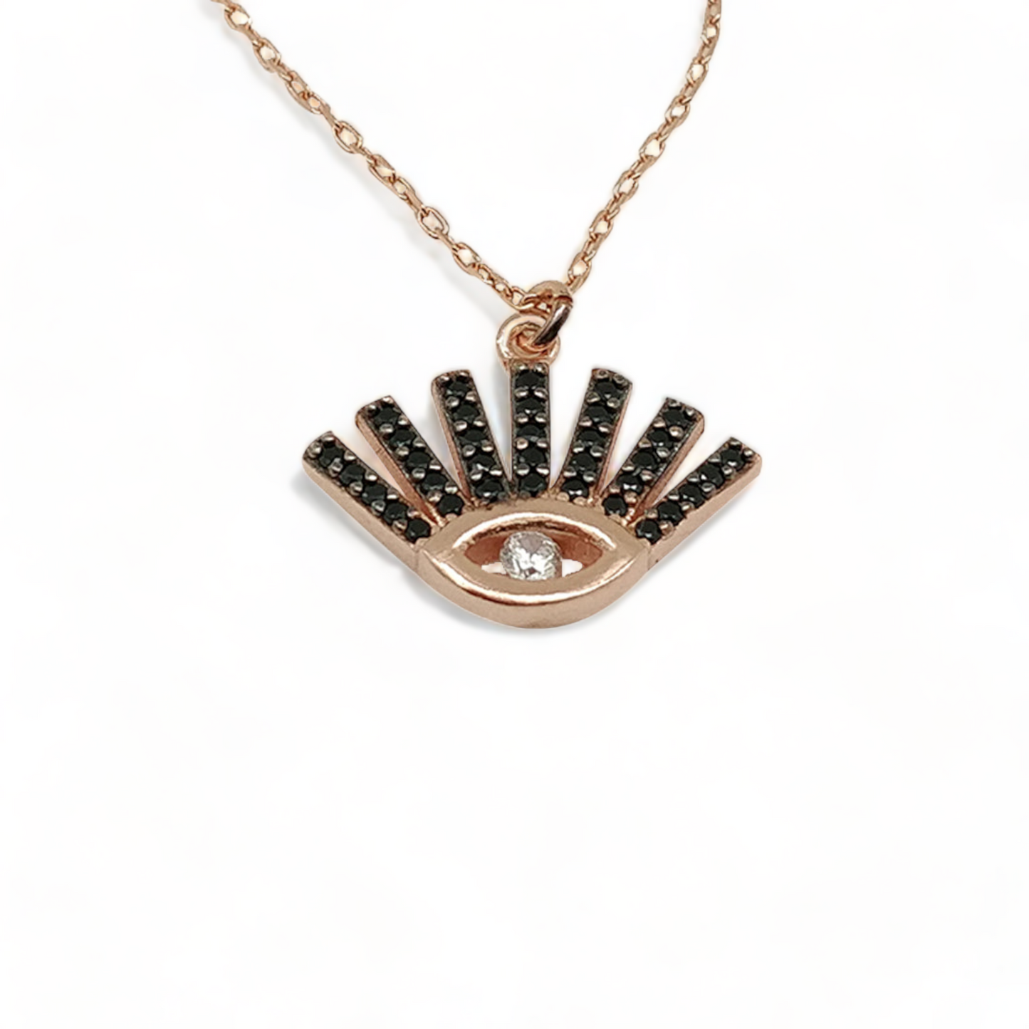 Dainty Diamond Eye Necklace - shopzeyzey