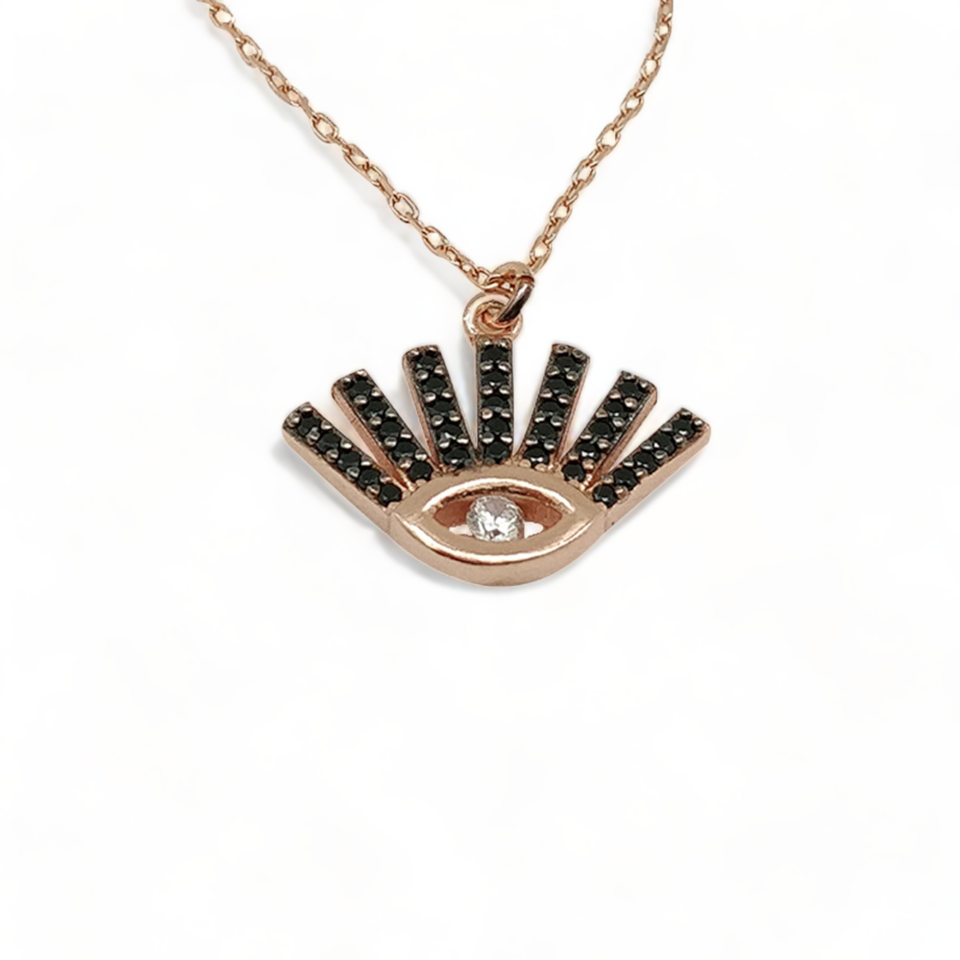 Dainty Diamond Eye Necklace - shopzeyzey