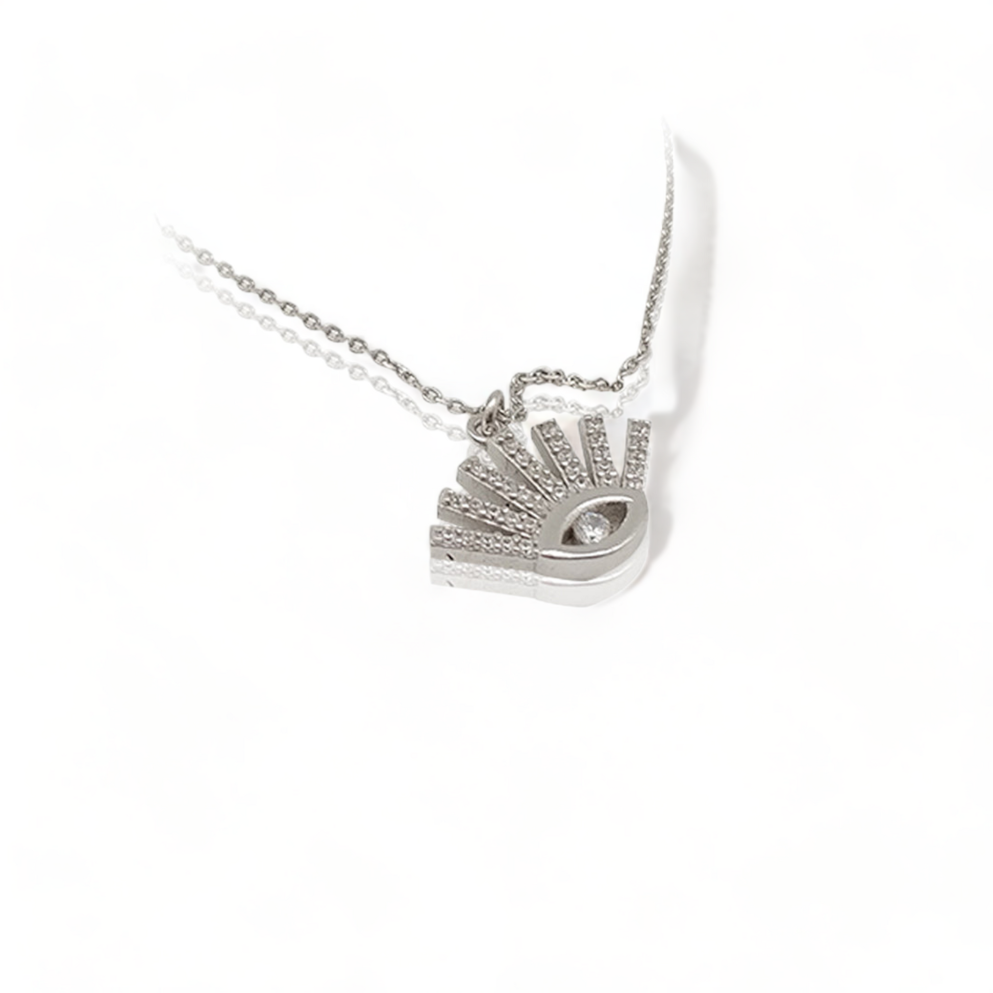 Dainty Diamond Eye Necklace - shopzeyzey