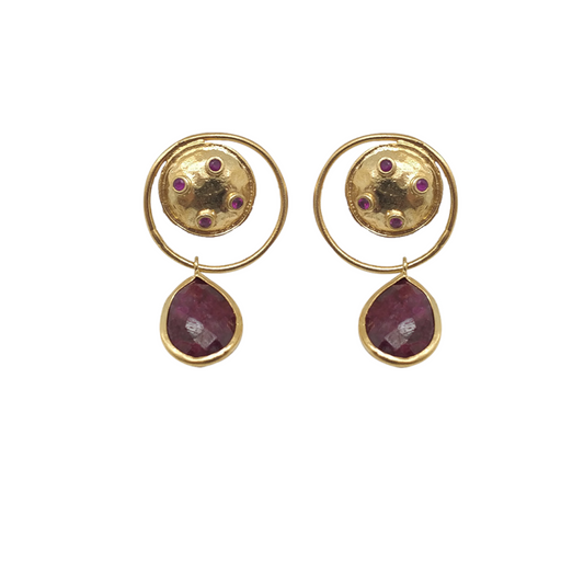 Aurora Planet Gold Earrings - shopzeyzey