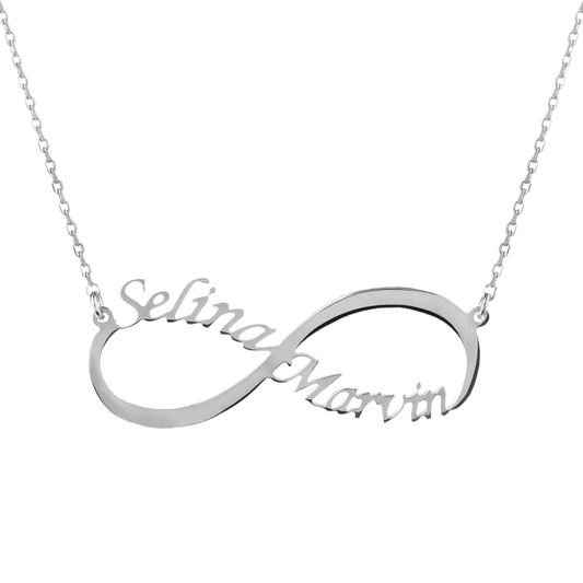 Personalized Engraved Infinity Name Necklace - shopzeyzey