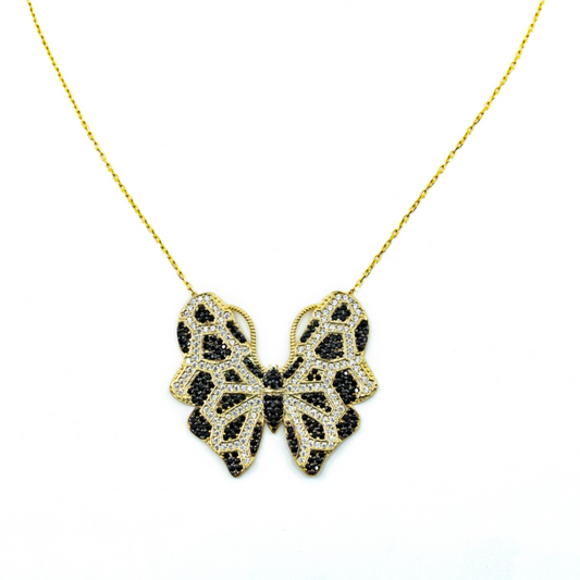 Black CZ Butterfly - shopzeyzey