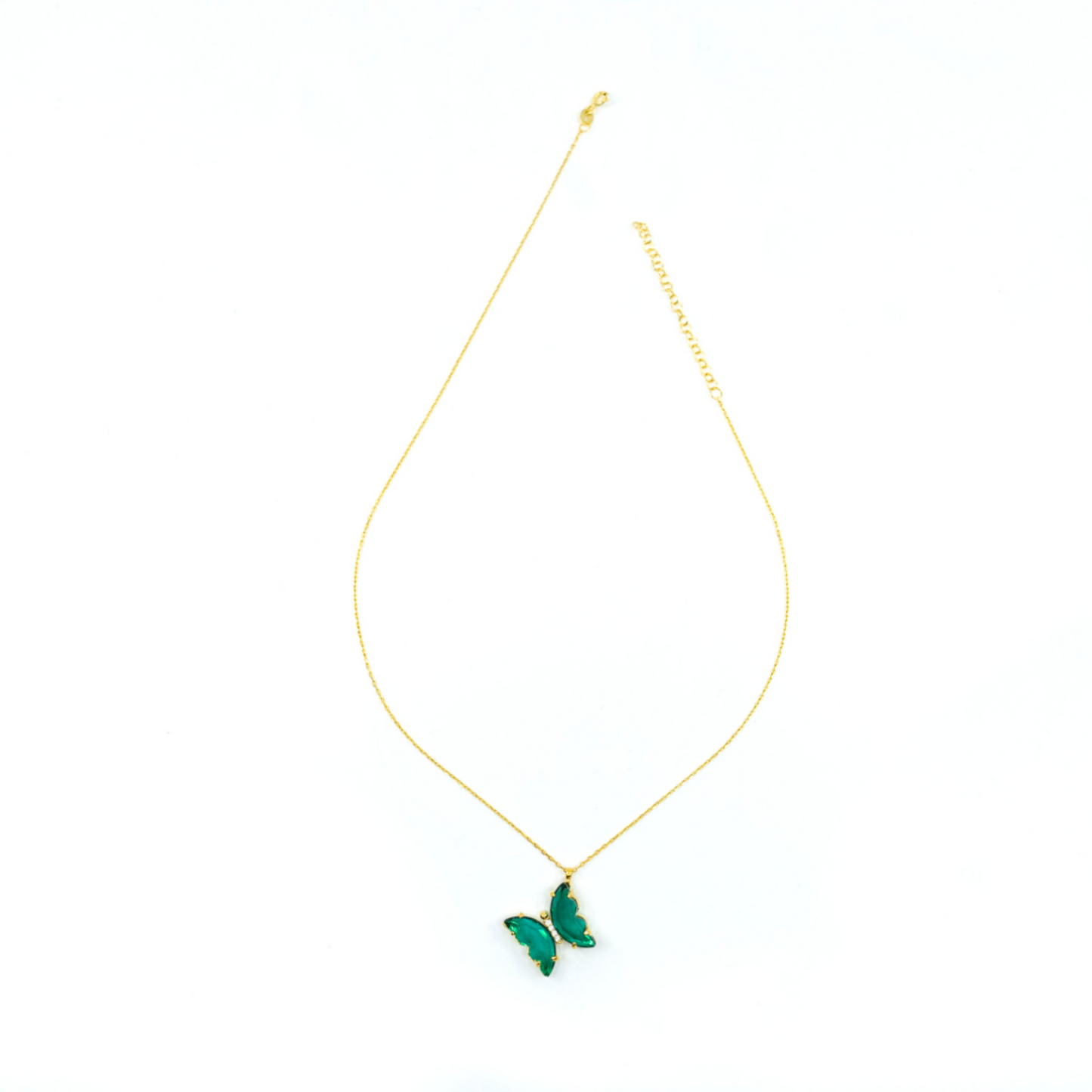 Gold Butterfly Necklace - shopzeyzey