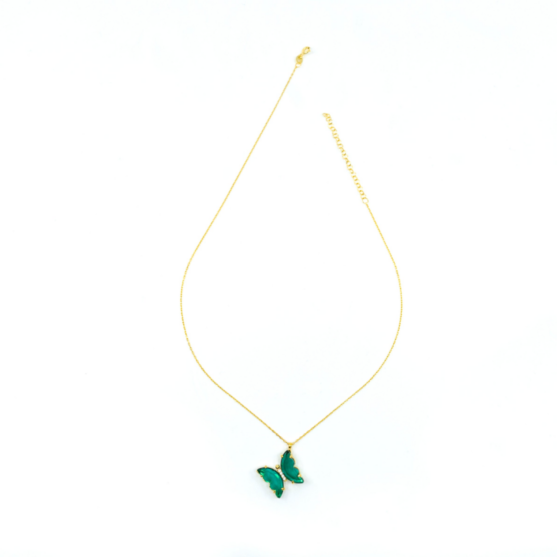 Gold Butterfly Necklace - shopzeyzey