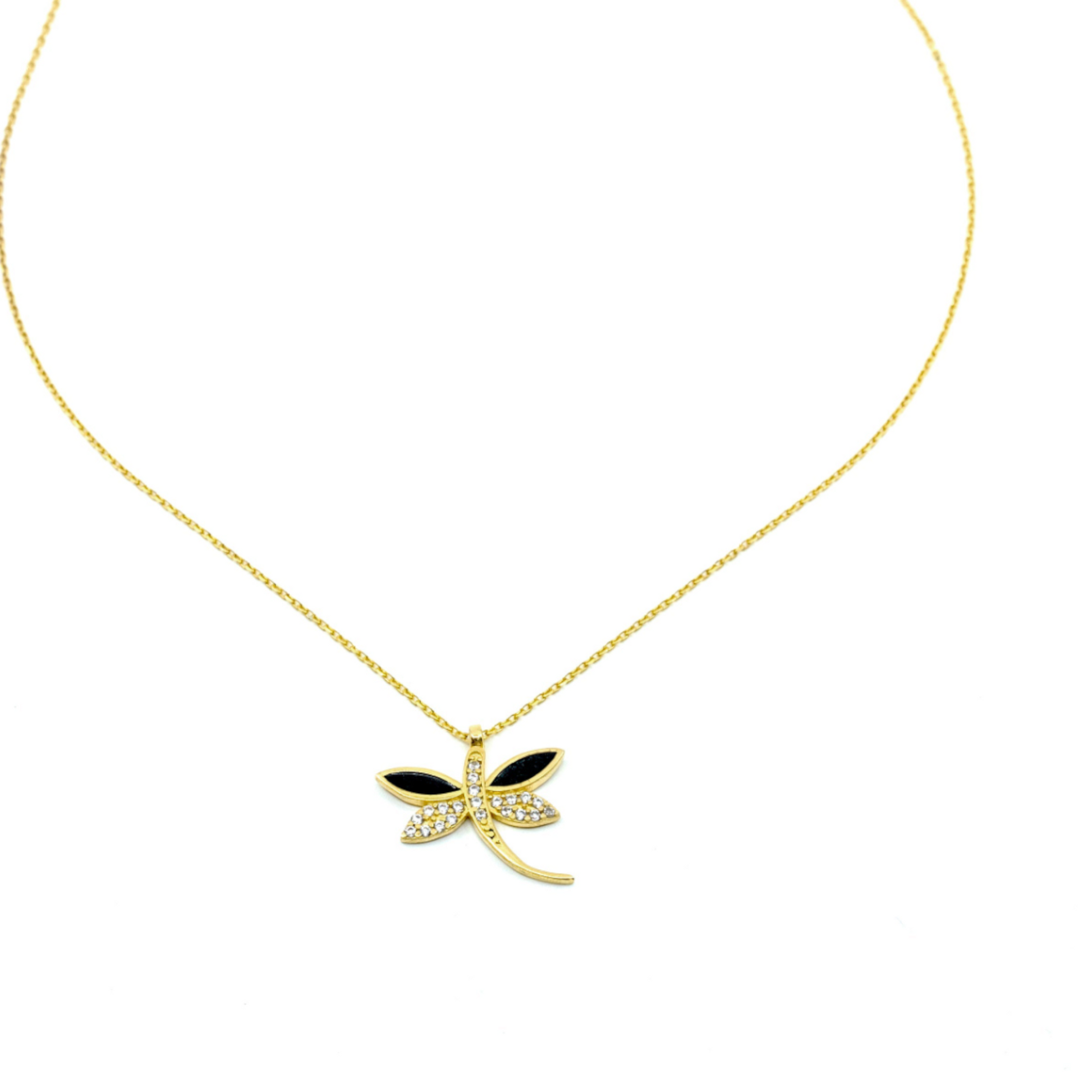 Dainty Dragonfly Necklace - shopzeyzey