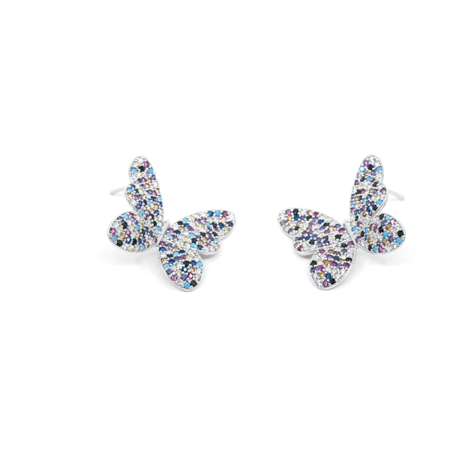 Colorful Stud Butterfly Earring - shopzeyzey