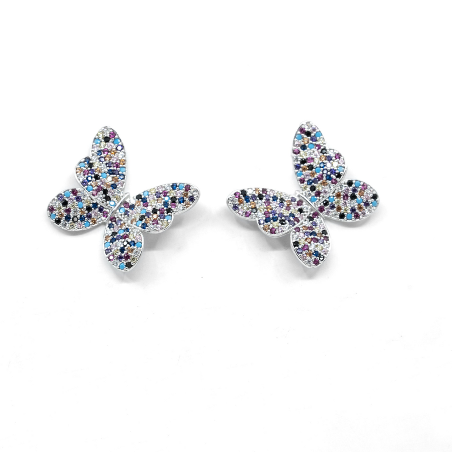 Colorful Stud Butterfly Earring - shopzeyzey