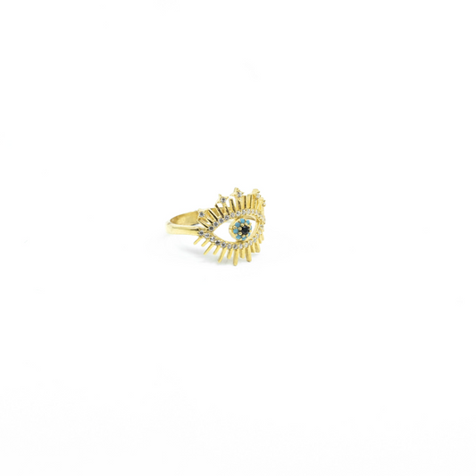 Evil Eye Gold Ring - shopzeyzey