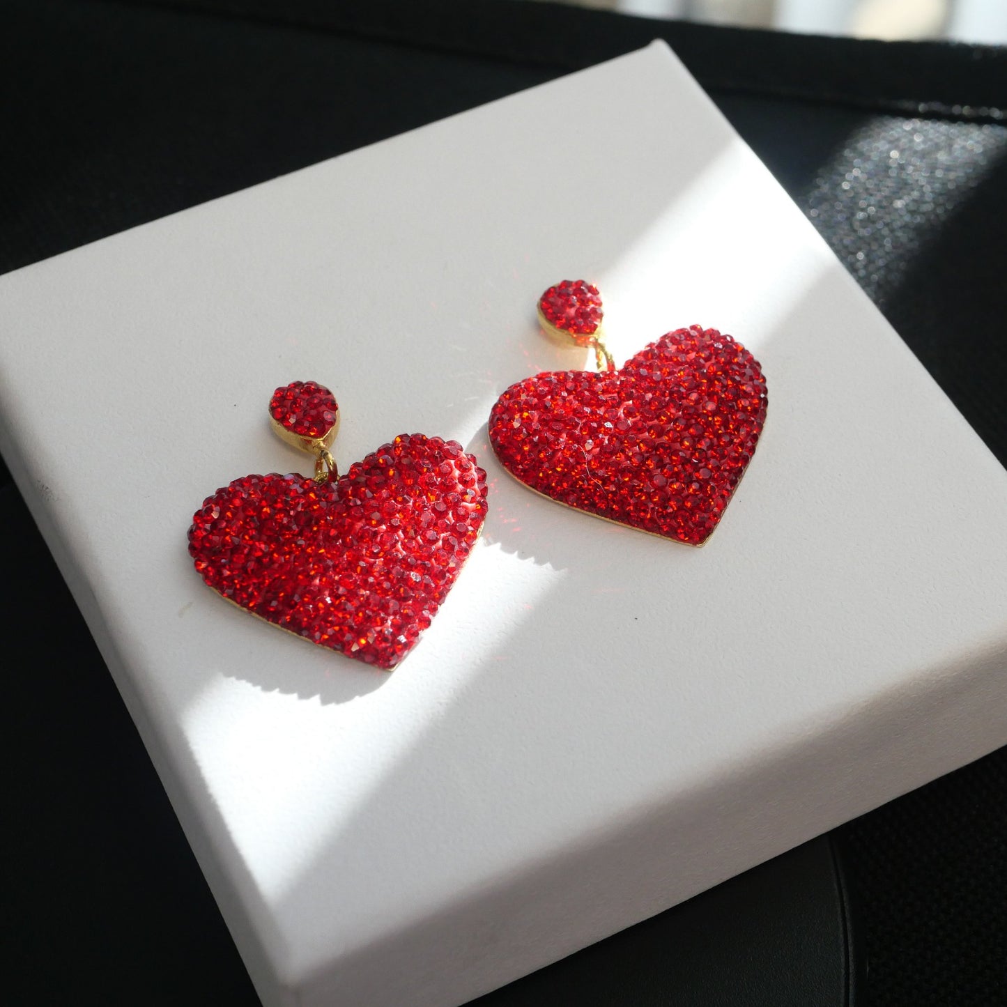 Sparkly Heart Earring