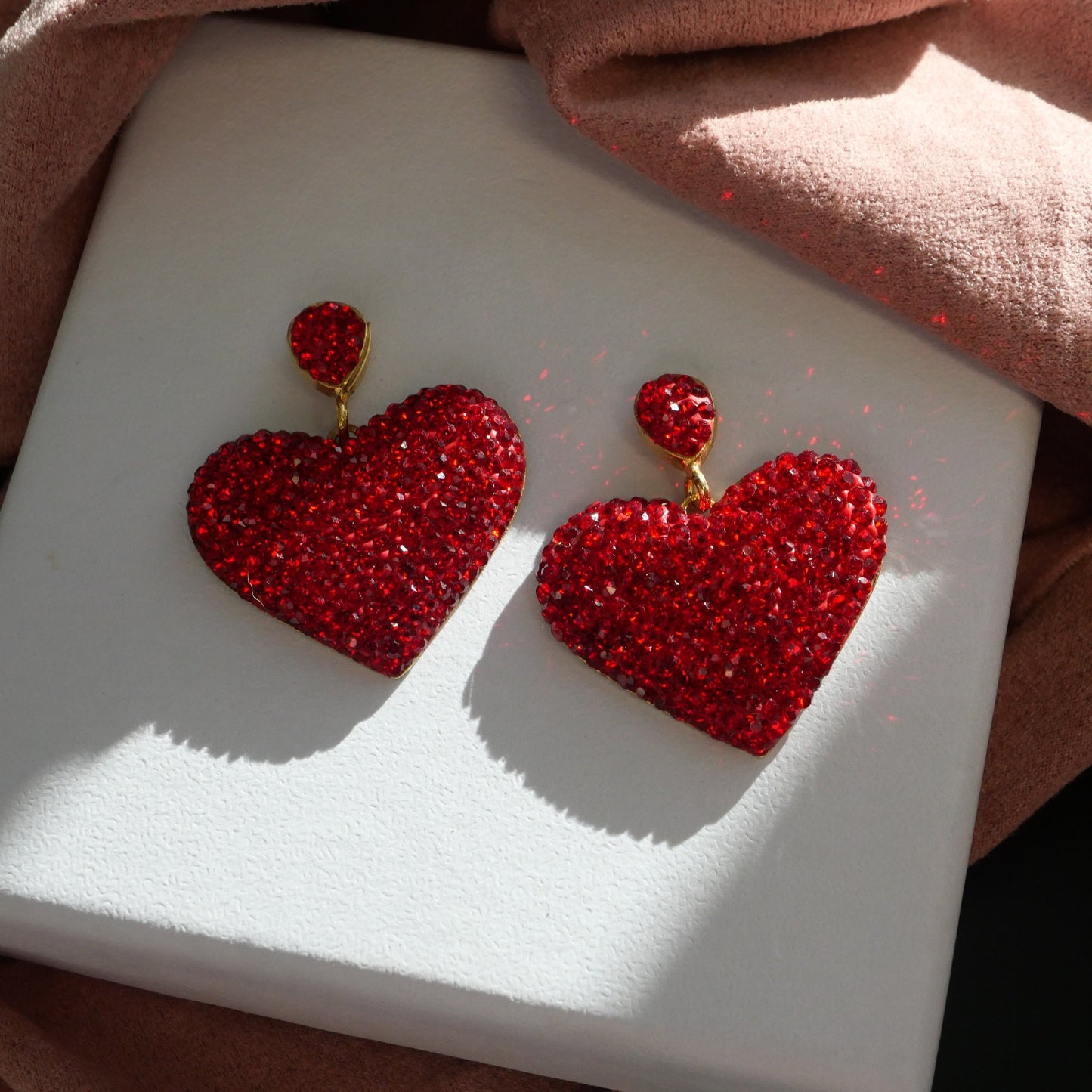 Sparkly Heart Earring