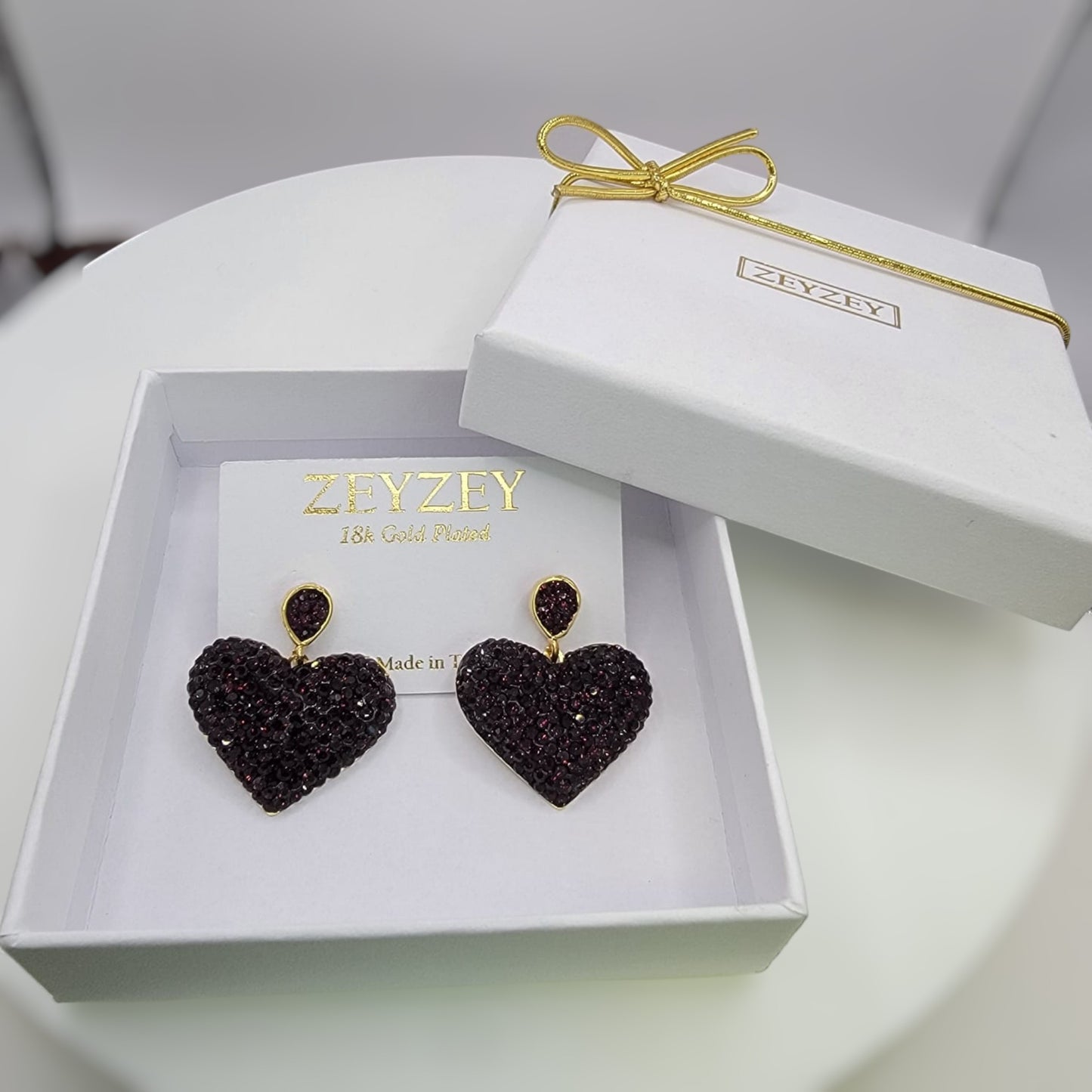 Sparkly Heart Earring