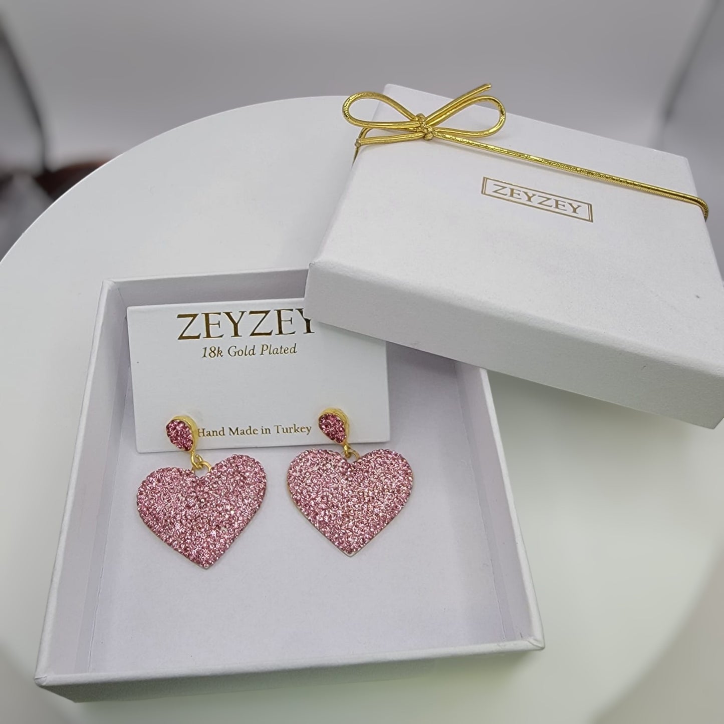 Sparkly Heart Earring