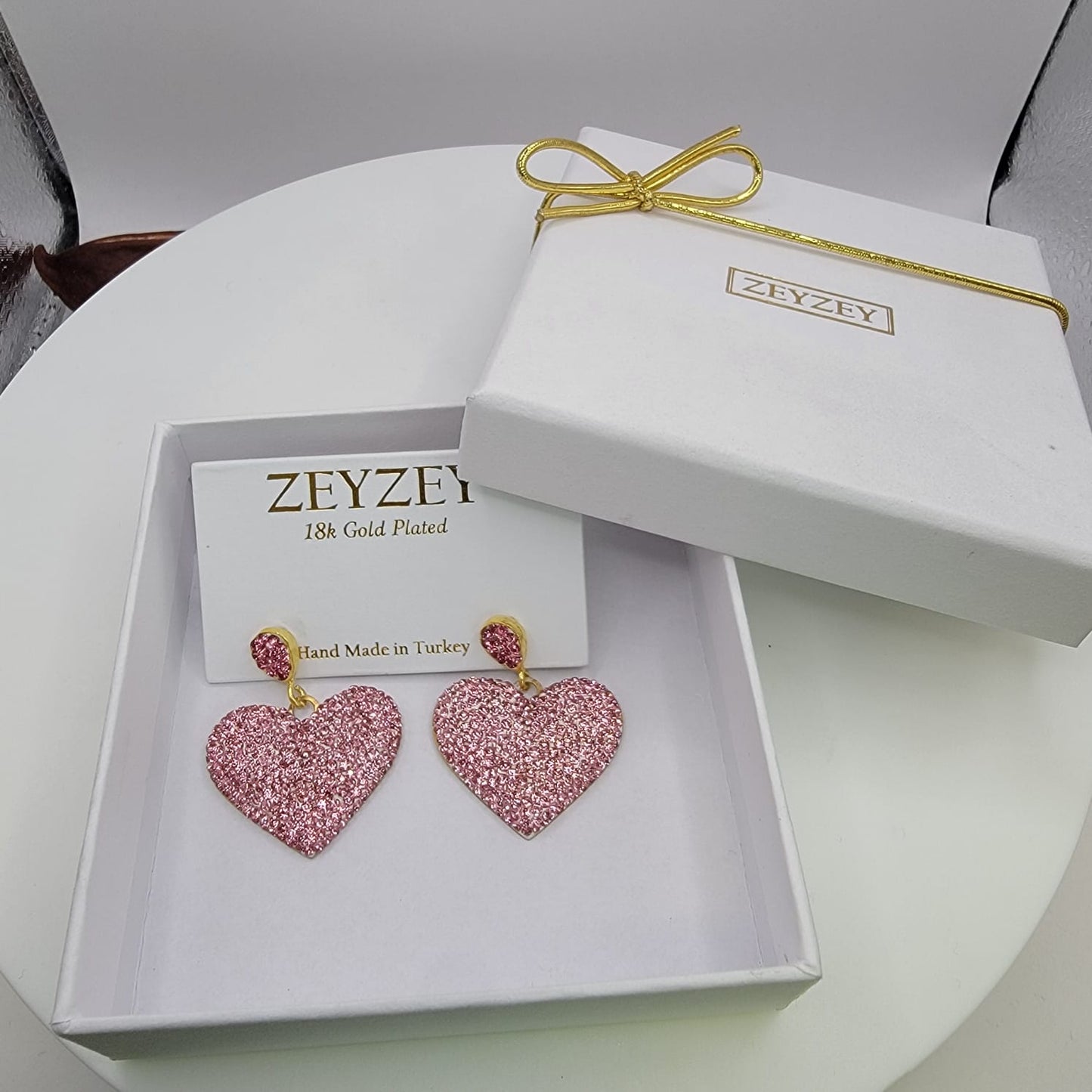 Sparkly Heart Earring