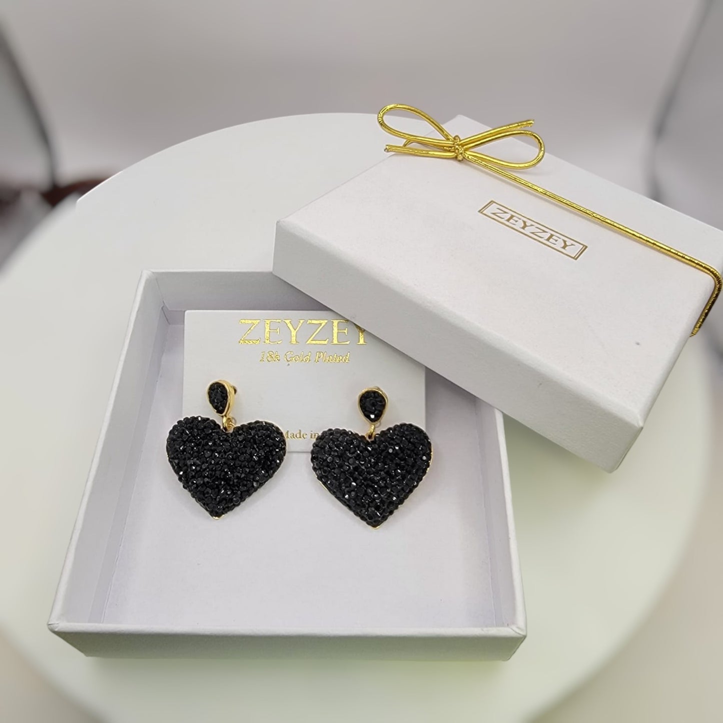 Sparkly Heart Earring