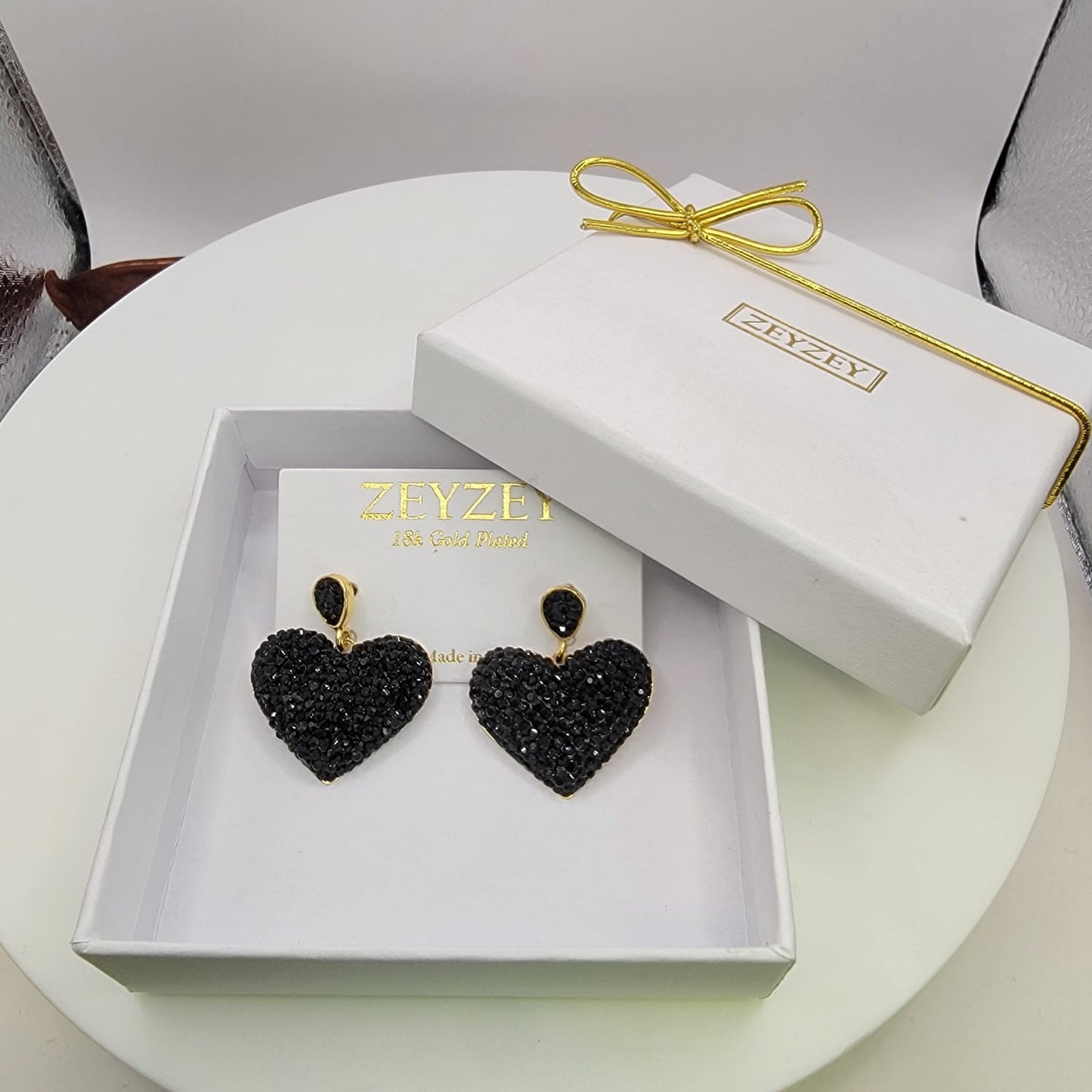 Sparkly Heart Earring