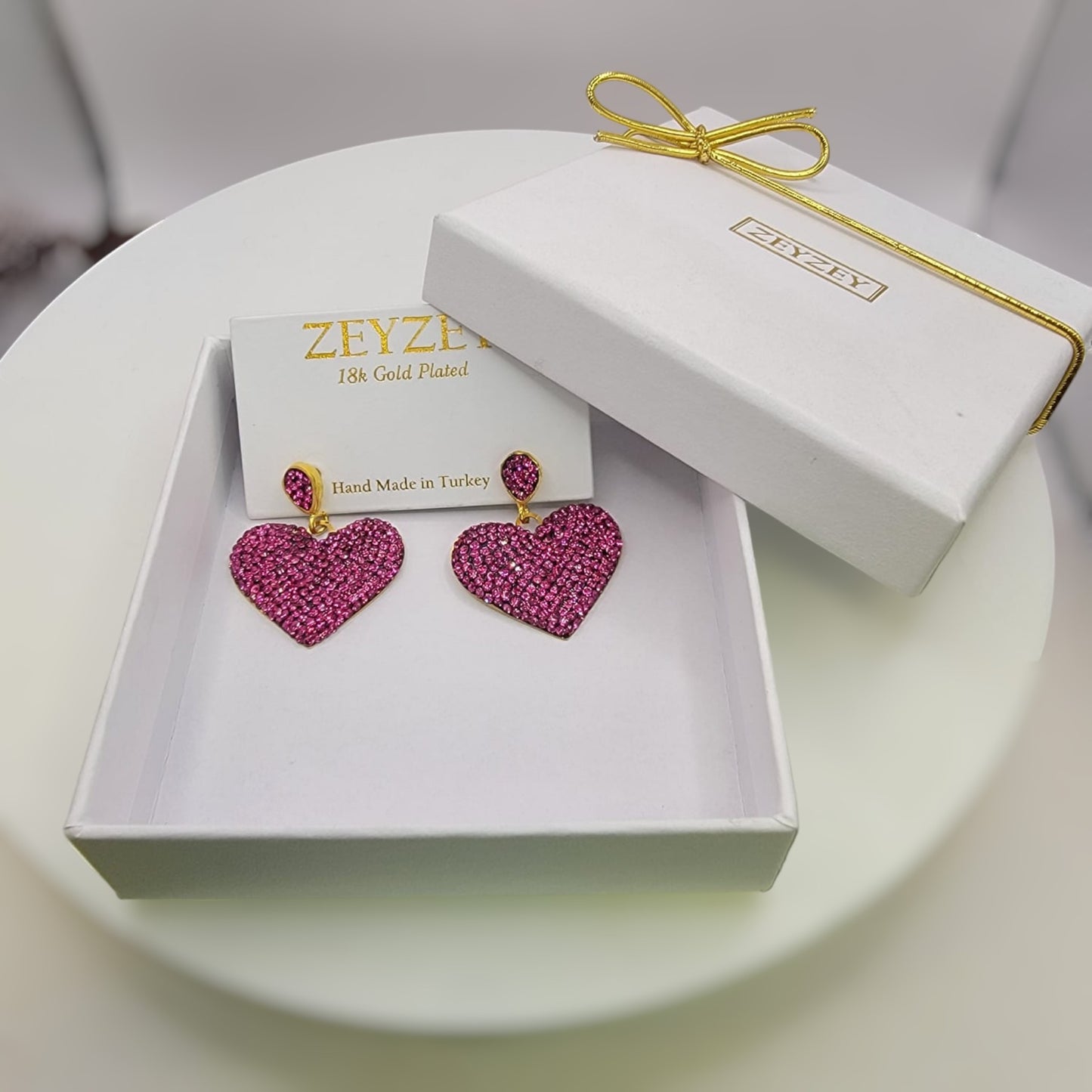 Sparkly Heart Earring