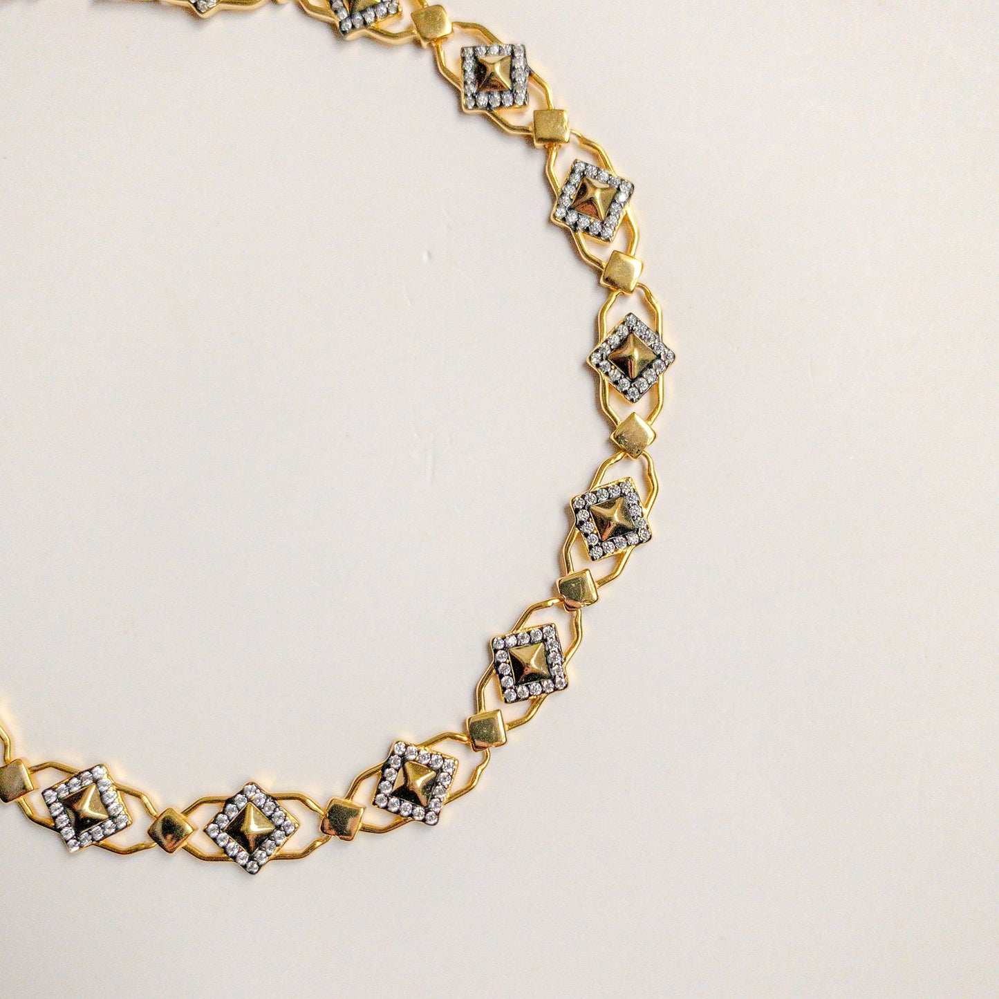 Diamond Shape Link Bracelet