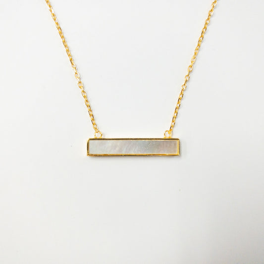 Rectangle Mother of Pearl Necklace