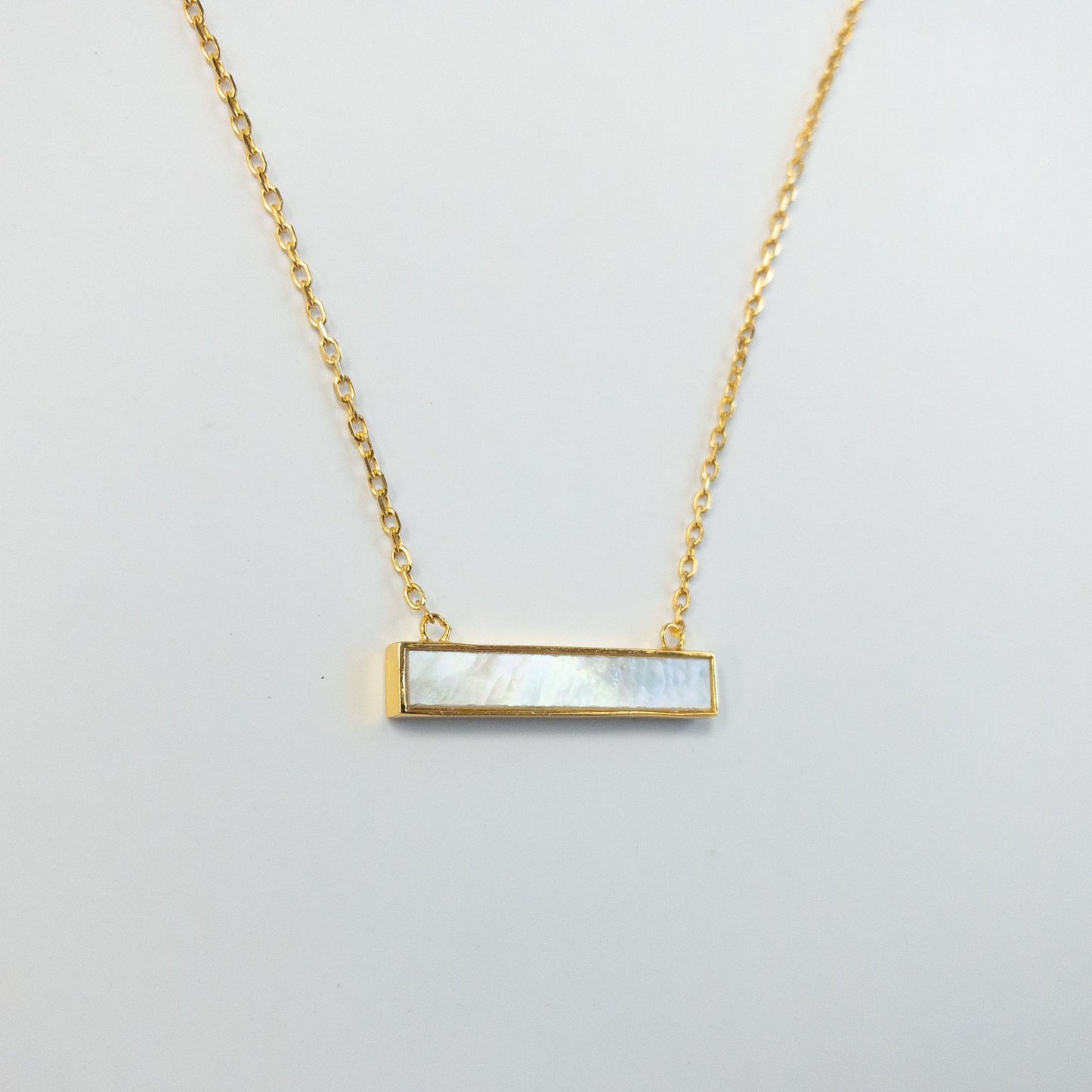 Rectangle Mother of Pearl Necklace