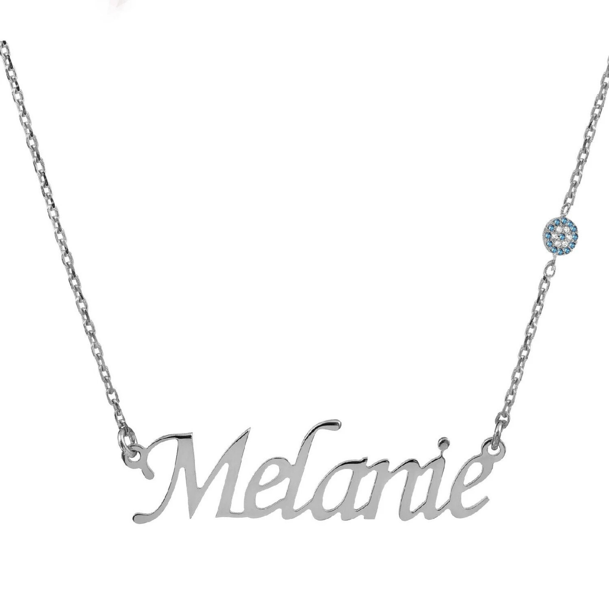 Personalized Engraved Eveleye Name Necklace - shopzeyzey