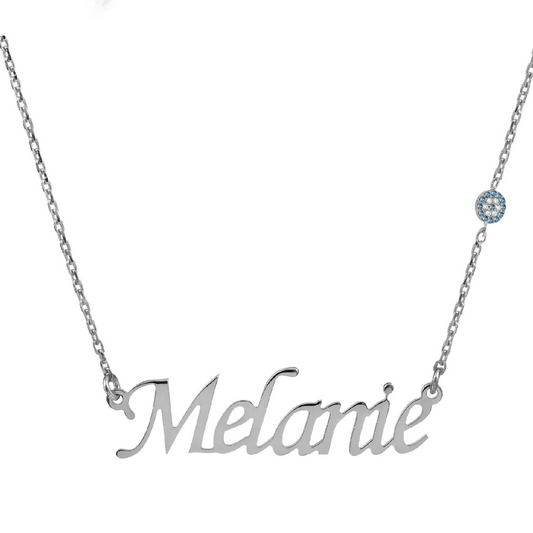 Personalized Engraved Eveleye Name Necklace - shopzeyzey