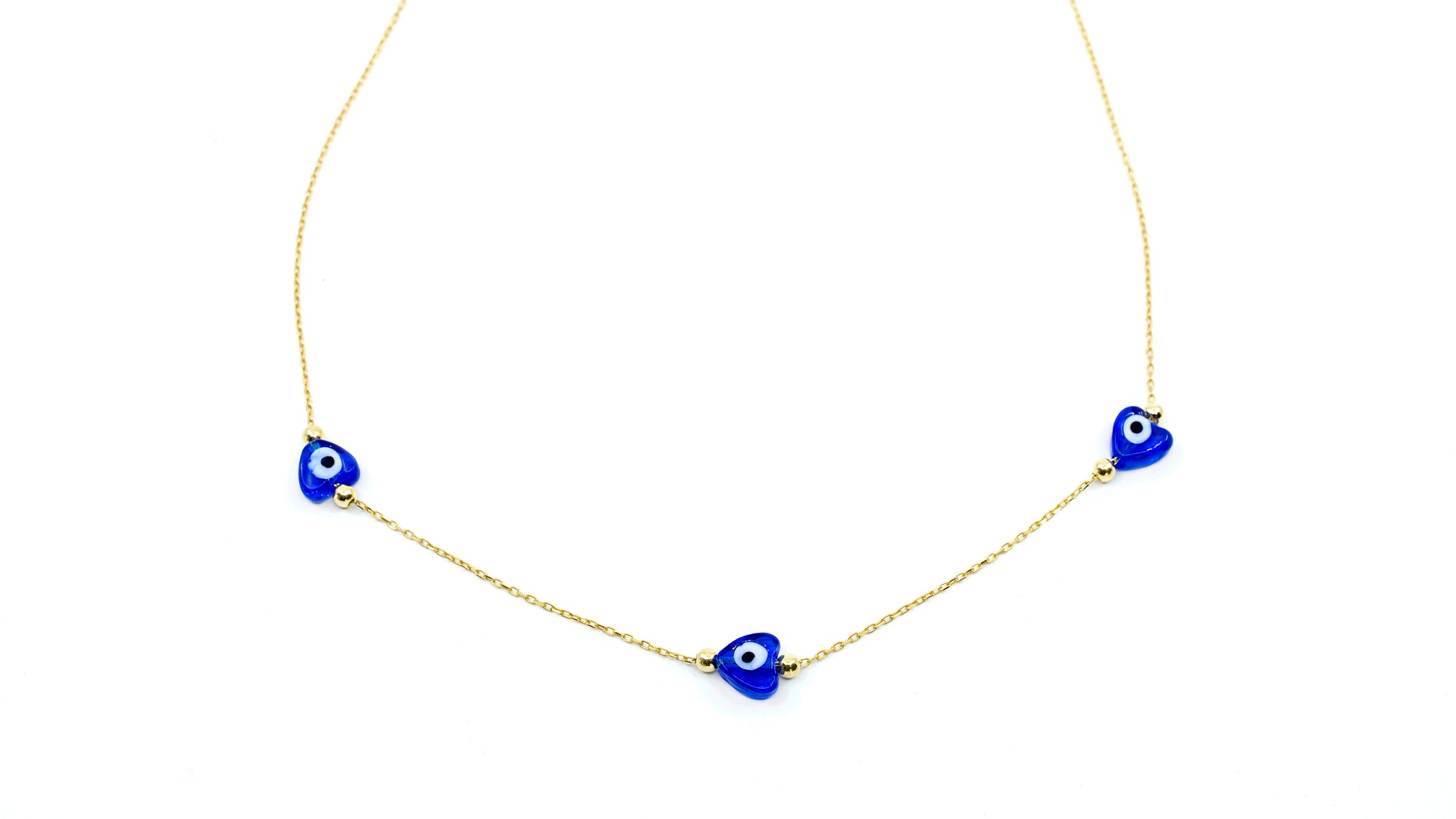 Three Evil Eye Necklace - shopzeyzey