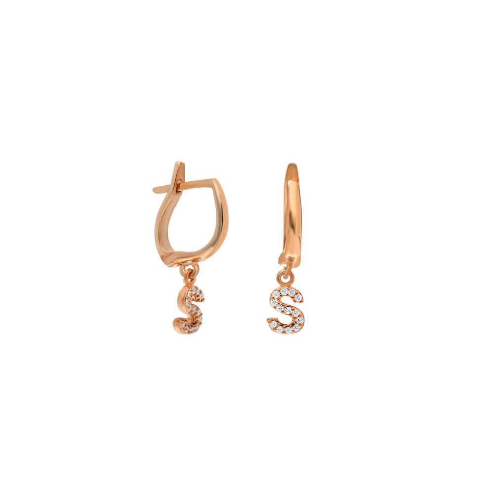 Personalized Diamond Initial Earring - shopzeyzey